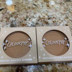 2 New ColourPop Pressed Powder Matte Bronzer - Miramar Beach - 0.21oz. / 6.0 g